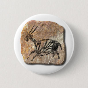Black Buck - stone 6 Cm Round Badge