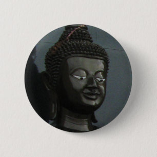 Black Buddha ... Nong Khai, Isaan, Thailand 6 Cm Round Badge