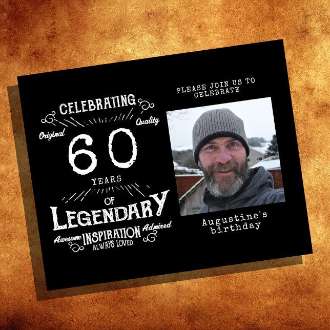 Black Budget 60th Birthday Invitation Flyer (Creator Uploaded)