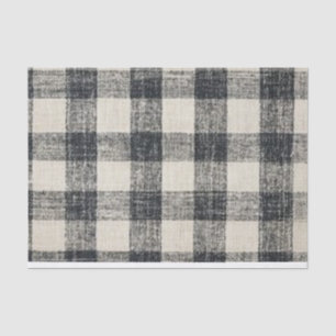 Black buffalo check background for decoupage   tissue paper