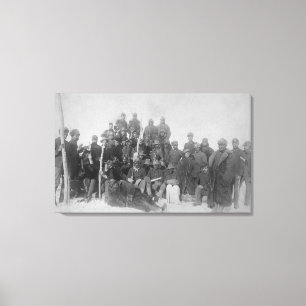 Black "Buffalo Soldiers" of the 25th Infantry Canvas Print
