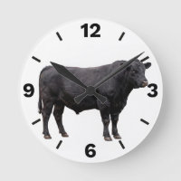 Black Bull Beef Cattle Farm Ranch Rustic Decor