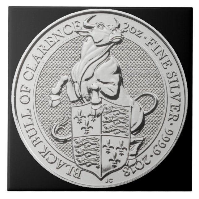 BLACK BULL OF CLARENCE COIN TILE (Front)