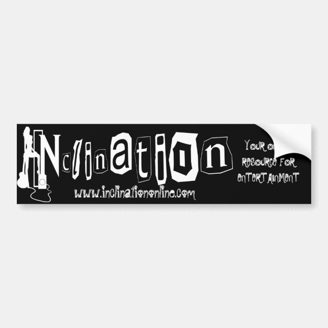 Black Bumper Sticker (Front)