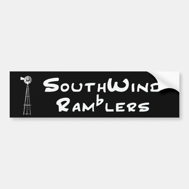 Black Bumper Sticker White Text (Front)
