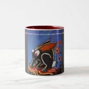 black bunny mug