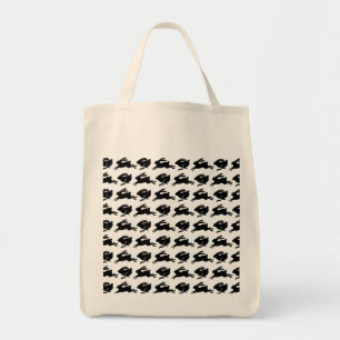 Black Bunny Rabbits Tote Bag