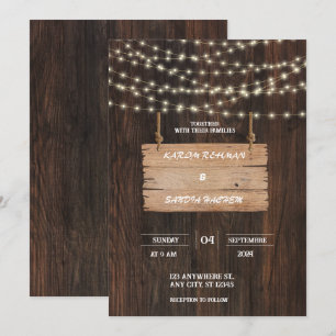 Black Burgundy and Gold Floral Modern Boho Wedding Invitation