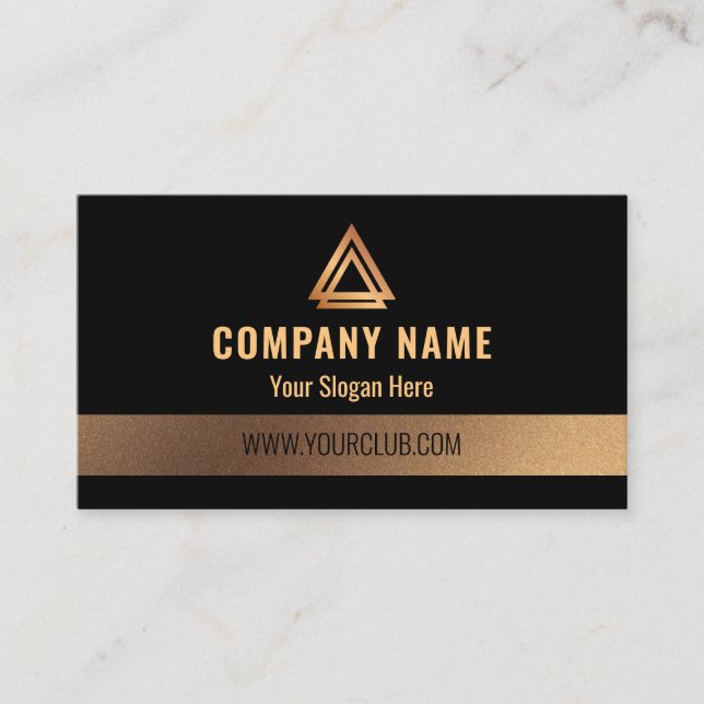 Black business card (Front)