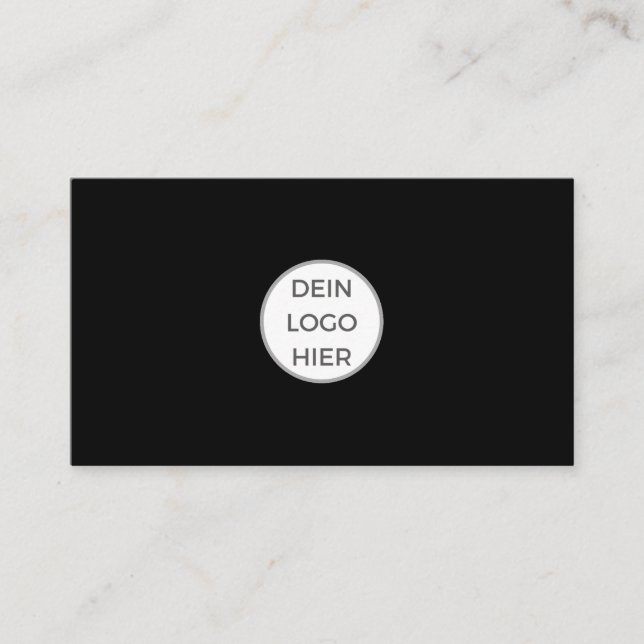 Black Business Card (Front)