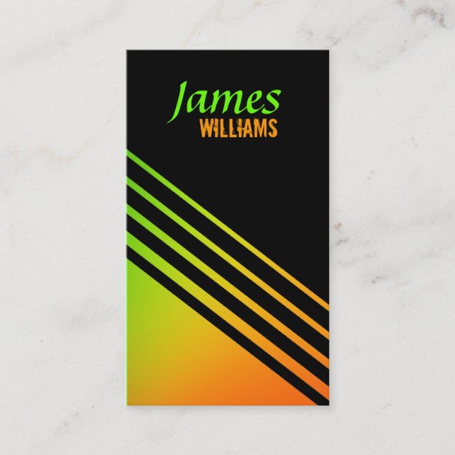 Black Business Cards (Front)