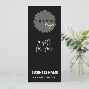 BLACK BUSINESS LOGO BRAND COMPANY GIFT CERTIFICATE