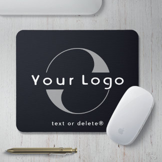 Black Business logo Company brand Promotional Mouse Pad
