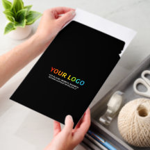 Black Business Logo, Text Professional Standard