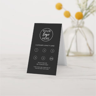 Black Business Stamp  Loyalty Card