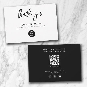 Black Business Thank You Logo Social Media