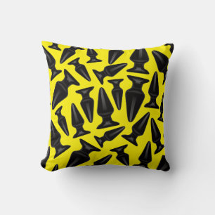 Black butt plugs pattern cushion