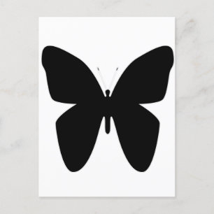Black butterflies postcard