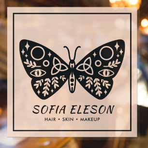 Black Butterfly & Blush Pink Beauty Salon Business
