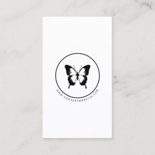 Black Butterfly Logo Business Card