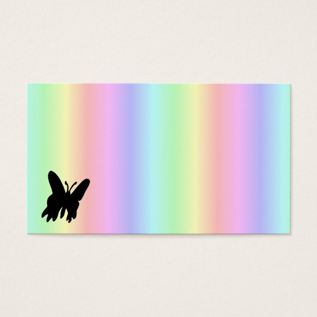 Black Butterfly on rainbow (Front)
