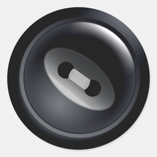 Black Button Stickers (Front)