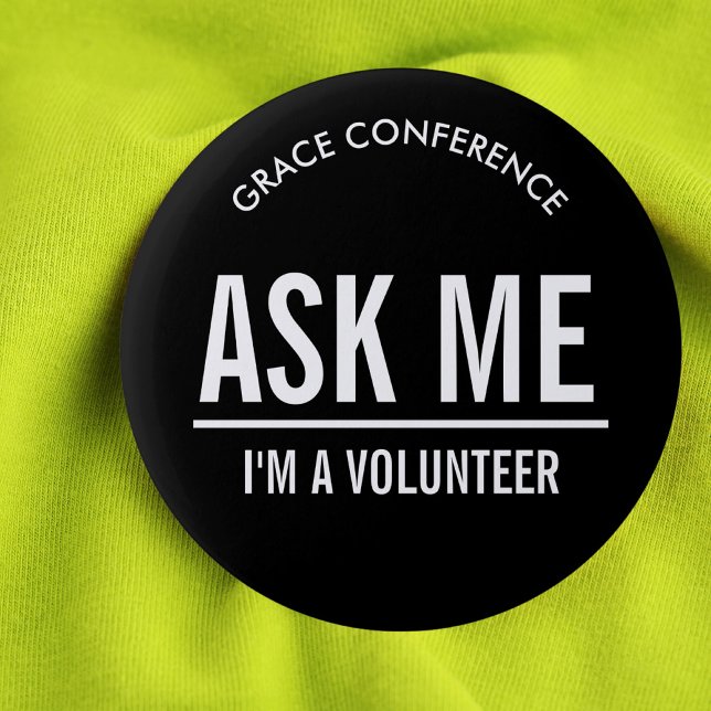 Black Buttons for Volunteers (Creator Uploaded)