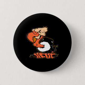 Black Buzzard Cartoon Tattoo 6 Cm Round Badge