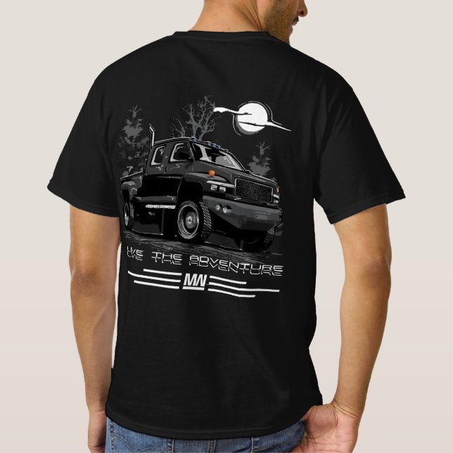 Black C4500 Truck Ironhide Autobot Transformers T-Shirt (Back)