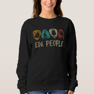 black ca ew people  womens meowy cat sweatshirt
