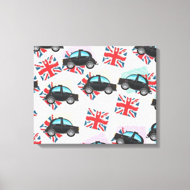 black cab canvas print (Front)