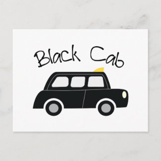 Black Cab Postcard