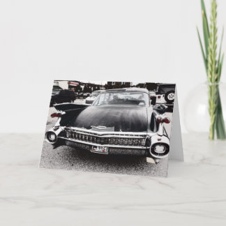 Black Cadillac Greeting Card