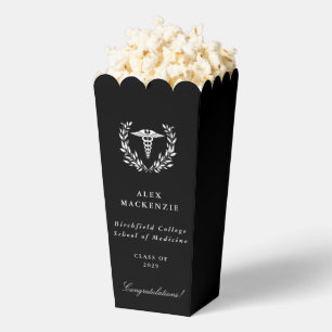 Black Caduceus Medical Graduation Favour Box