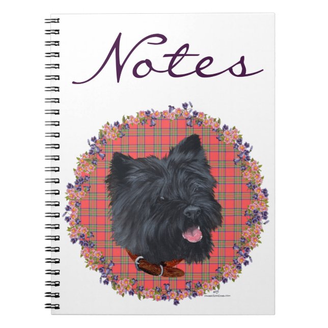 Black Cairn Head Study Spiral Notebook (Front)