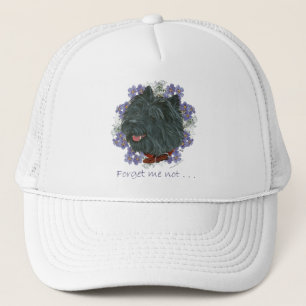 Black Cairn Terrier Forget-me-not Trucker Hat