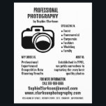 Black Camera Icon, Photographer, Photography Hire Flyer<br><div class="desc">Black Camera Icon,  Photographer,  Photography Hire Advertising Flyers By The Business Card Store.</div>