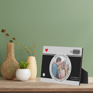 Black Camera Photo Unique Wedding Anniversary Plaque