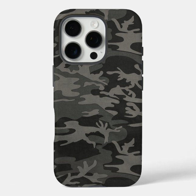 Black Camo Case-Mate iPhone Case (Back)