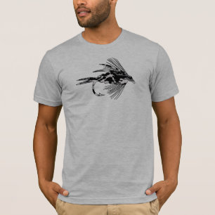 Black Camo Fly Fishing lure T-Shirt