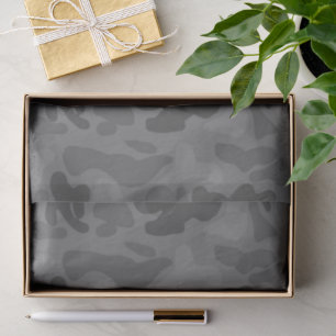 Black Camo Pattern Party Tissue Paper