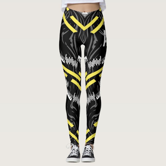 Black camouflage AI cmo sport 1, Leggings (Front)