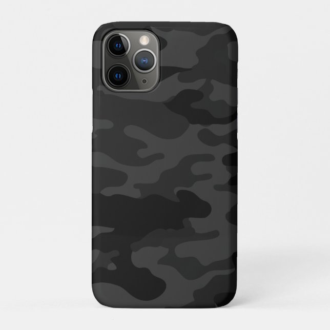 Black Camouflage Case-Mate iPhone Case (Back)