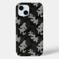 Black Camouflage Pattern
