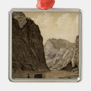 Black Canon, Colorado River 2 Metal Tree Decoration