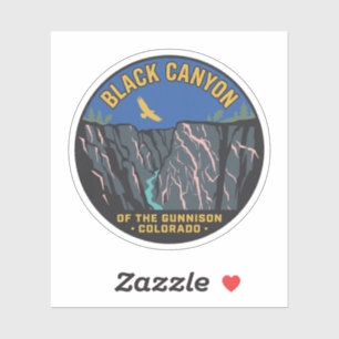 Black Canyon Colorado Travel Sticker