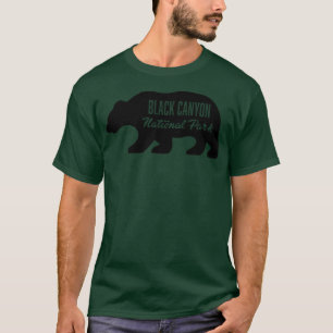 Black Canyon National Park Bear Black T-Shirt