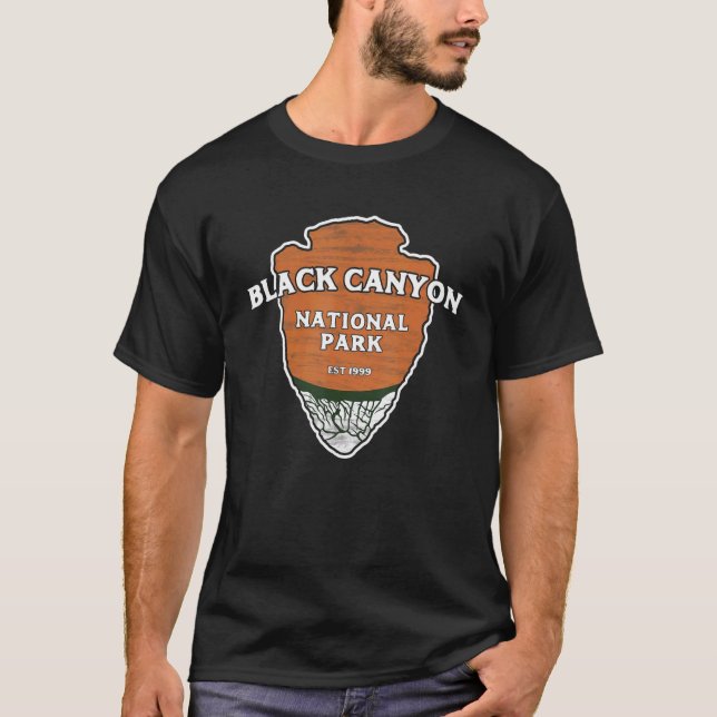 Black Canyon National Park Classic Style Arrowhead T-Shirt (Front)