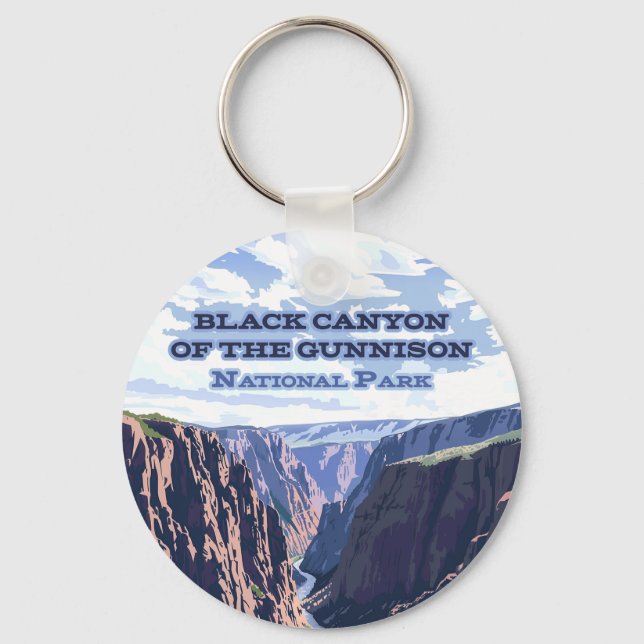 Black Canyon of the Gunnison National Park CO  Key Ring (Front)