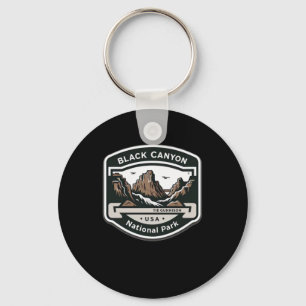 Black Canyon Of The Gunnison National Park Logo St Key Ring